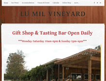 Tablet Screenshot of lumilvineyard.com